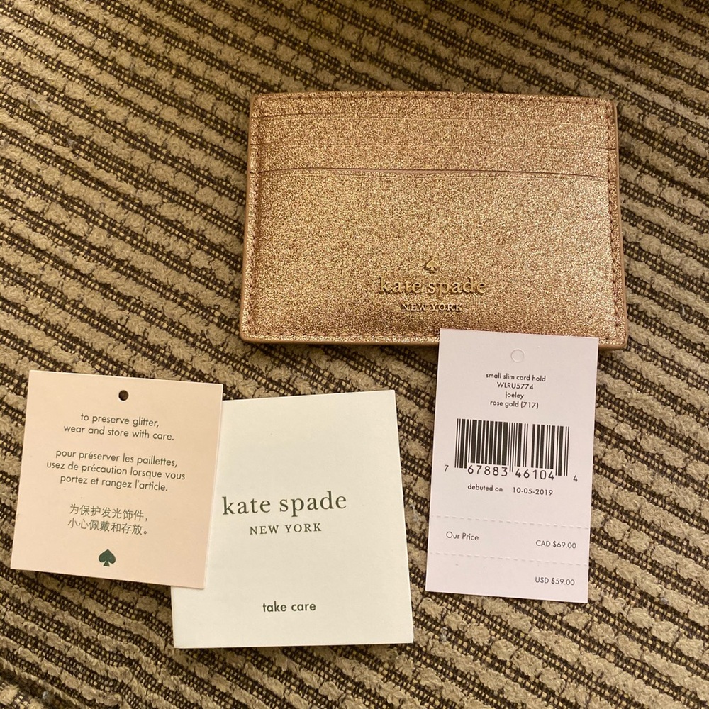 Kate spade small glitter satchel and cardholder - Picture 6 of 6